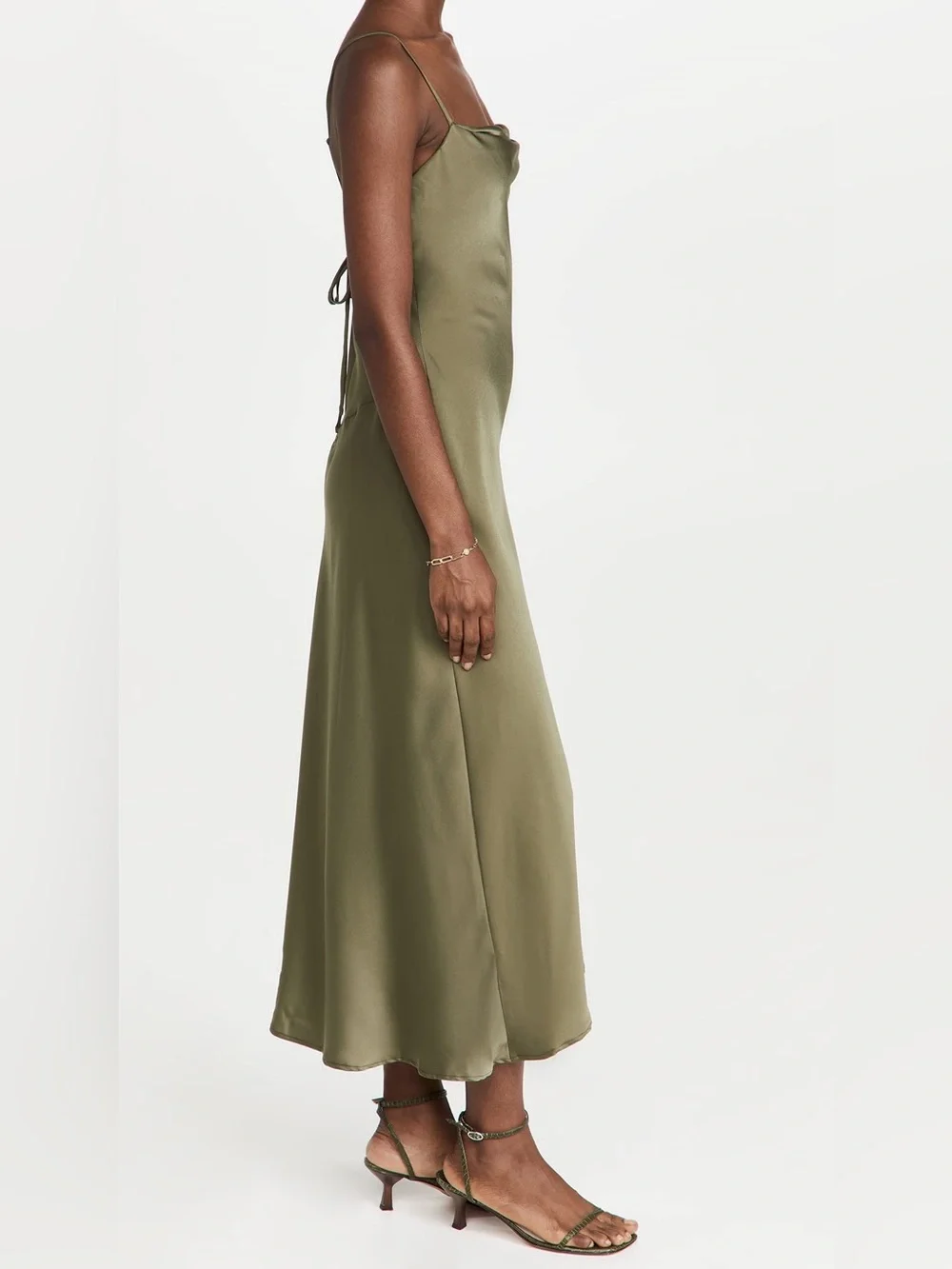 ASTR the label Women's Gaia Dress, Sage, Green, size M